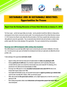 Sustainable Fresno Report -- Feb 2016 Cover